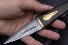 Burr Elm and hand forged Hakkapella Sgian Dubh